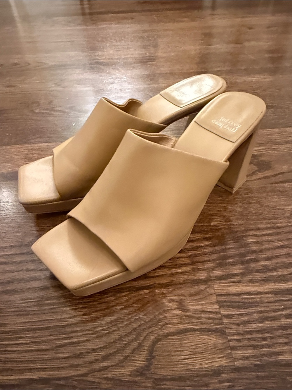 Jeffrey Campbell Open-Toe Block Heel Mules size 8